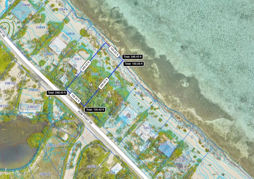 RUM POINT BEACHFRONT LOT WITH CORAL REEF, KY