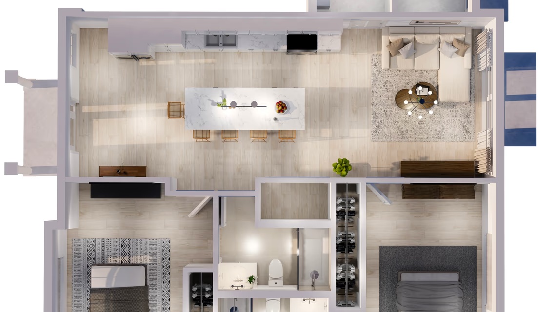 Brand New 2 Bed 2 Bath Woodridge