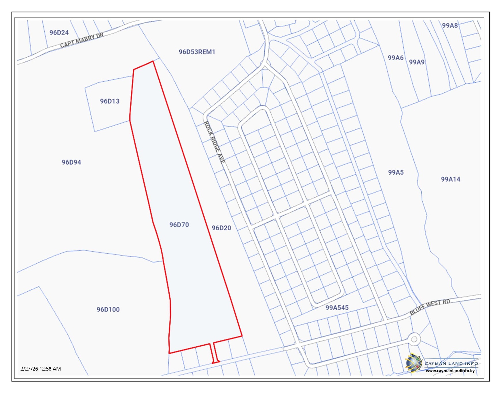 Prime 18 acre Development parcel Cayman Brac Bluff Land
