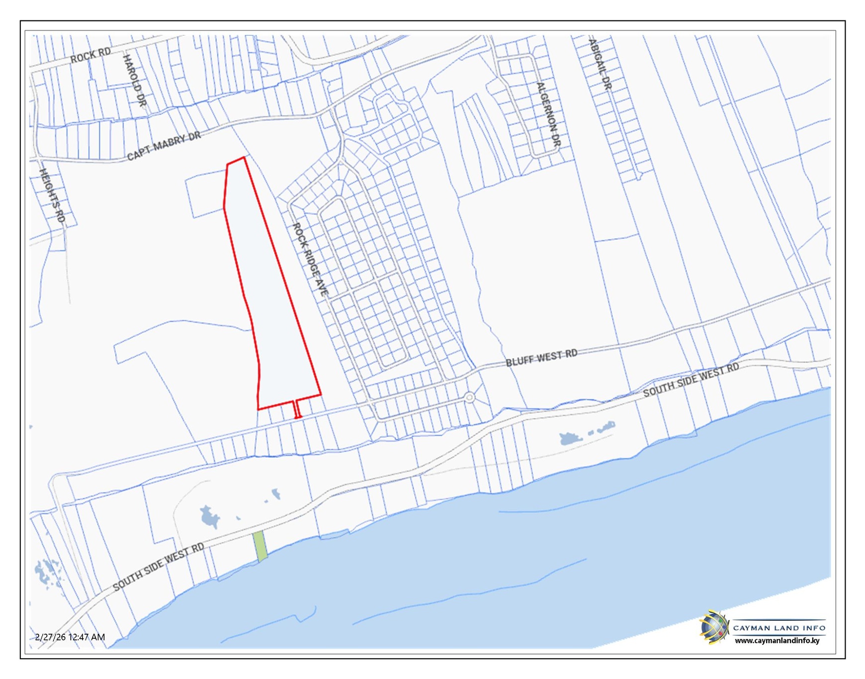 Prime 18 acre Development parcel Cayman Brac Bluff Land